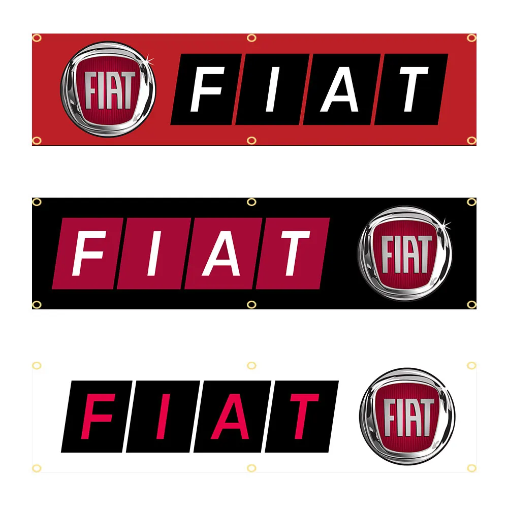 60x240cm FIATs Flag Banner Tapestry Polyester Printed Flag Garage or Outdoor For Decoration