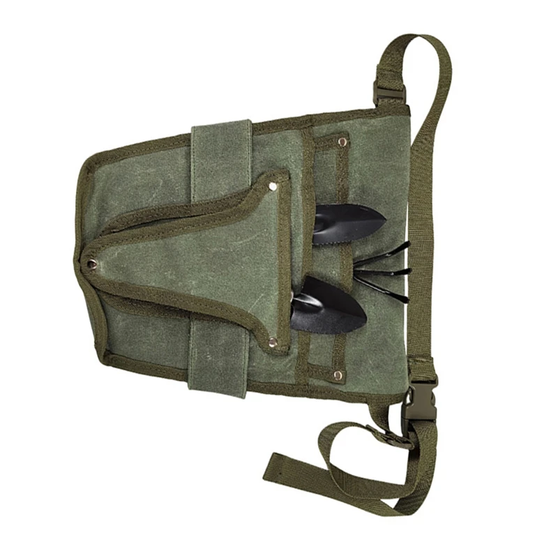 BAAG-حقيبة أدوات قماشية متعددة الجيوب مع حقيبة أدوات بحزام منظم كهربائي لأدوات الحدائق