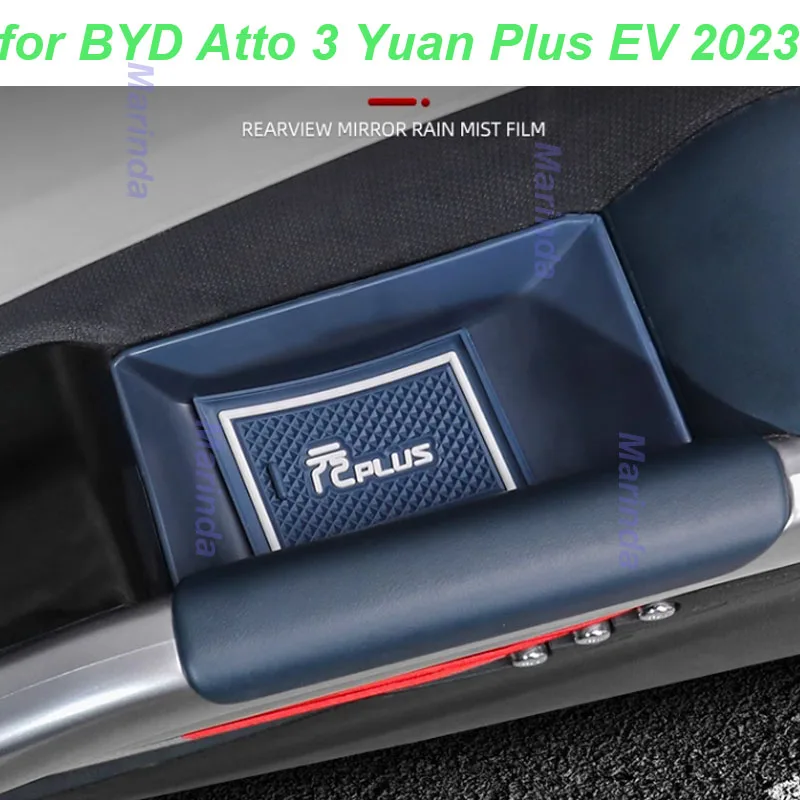 

Car Door Storage Box for BYD Atto 3 Yuan Plus EV 2023 Door Slot Armrest Box Under Central Console Box Interior Accessories