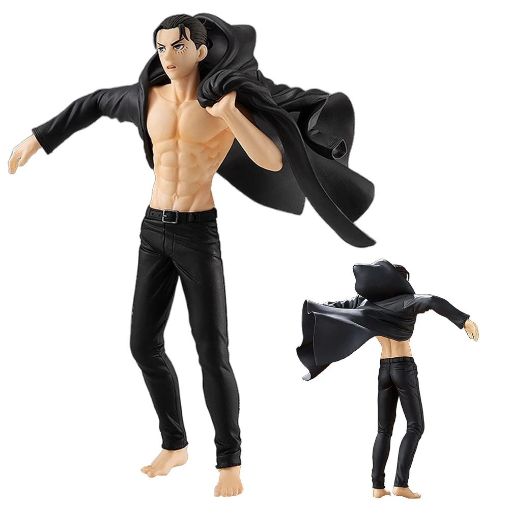 15 سنتيمتر إرين ييغر الشكل هجوم على تيتان أنيمي كول الرسوم المتحركة لعبة مجسمة هدية جمع الحلي الفنية البلاستيكية إرين ييغر