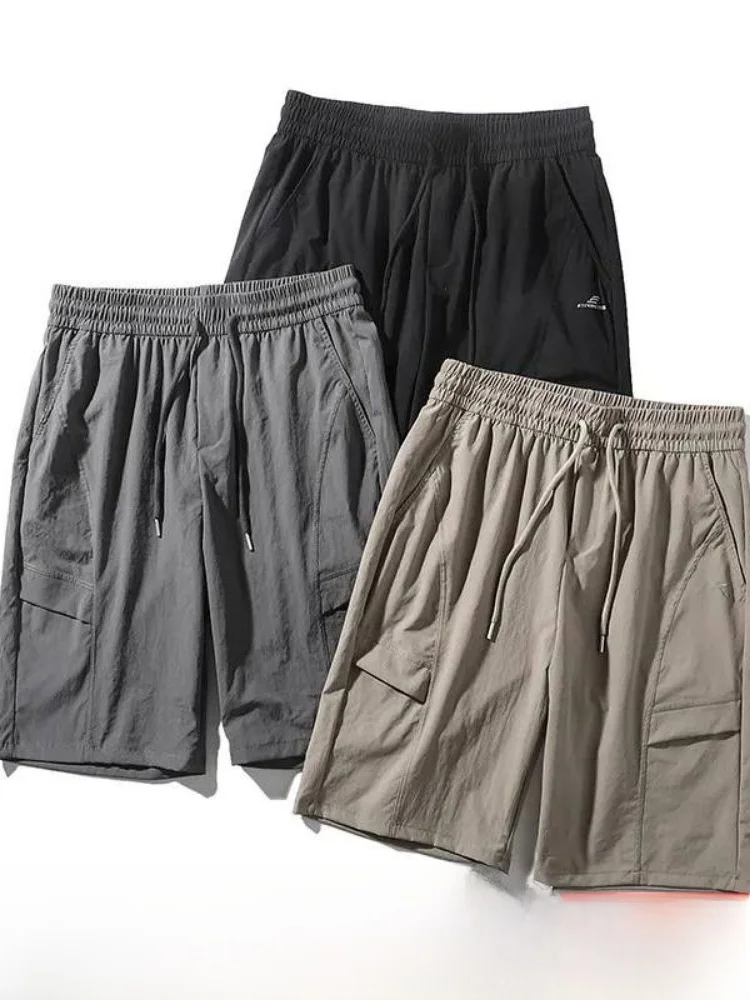 

Quick Dry Breathable Outdoor Men's Casual Workwear Shorts Stereo Cutting Summer Fashion Urban Style Polyester Fiber Straight Leg
