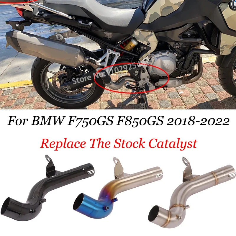 For BMW F750GS F850GS F850 GS 2018 2019 2020 2021 2022 Motorcycle Exhaust Mid Link Pipe