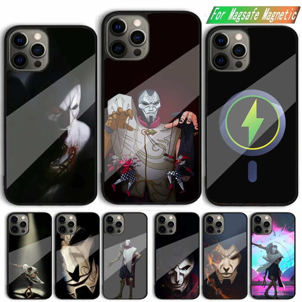 L-LOL K-Khada Jhin Virtuoso Phone Case For iPhone 15,14,13,12,11,Plus,Pro,Max Mini Magsafe Magnetic Wireless Charging