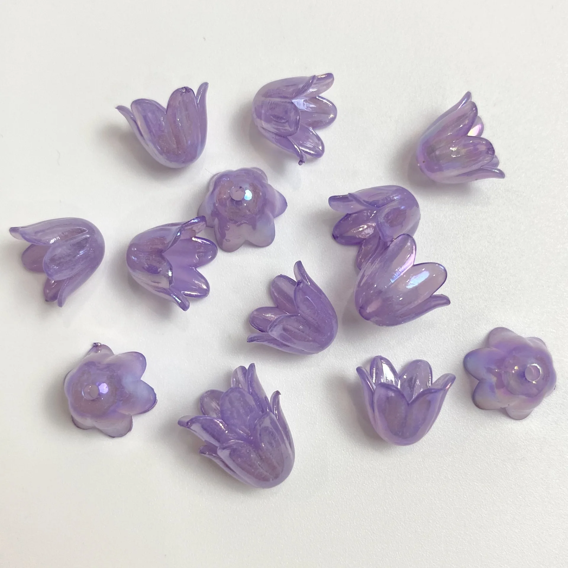 30/50/100 Stück, 9*10mm, AB-Beschichtung, Maiglöckchen, Kranz, DIY, lose Perlen, Schmuckzubehör, Schmuckherstellungszubehör – Detail 6