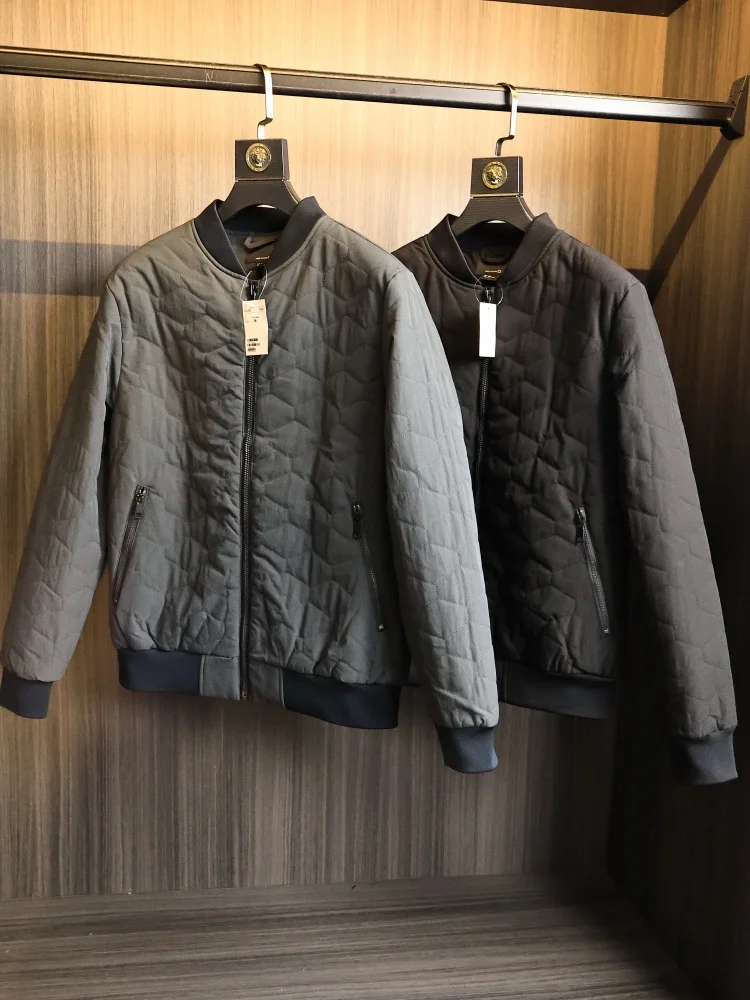 

Men's Thickened Quilted Cotton Jacket Baseball Collar American Style Fashion Urban Warmth Single Thread down 599 Autumn Winter