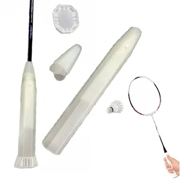 Badminton Racket Grip,Racquet Suspension Handle Damper Cover Shock Absorber Transparent Nonslip Shockproof Sealing Cone