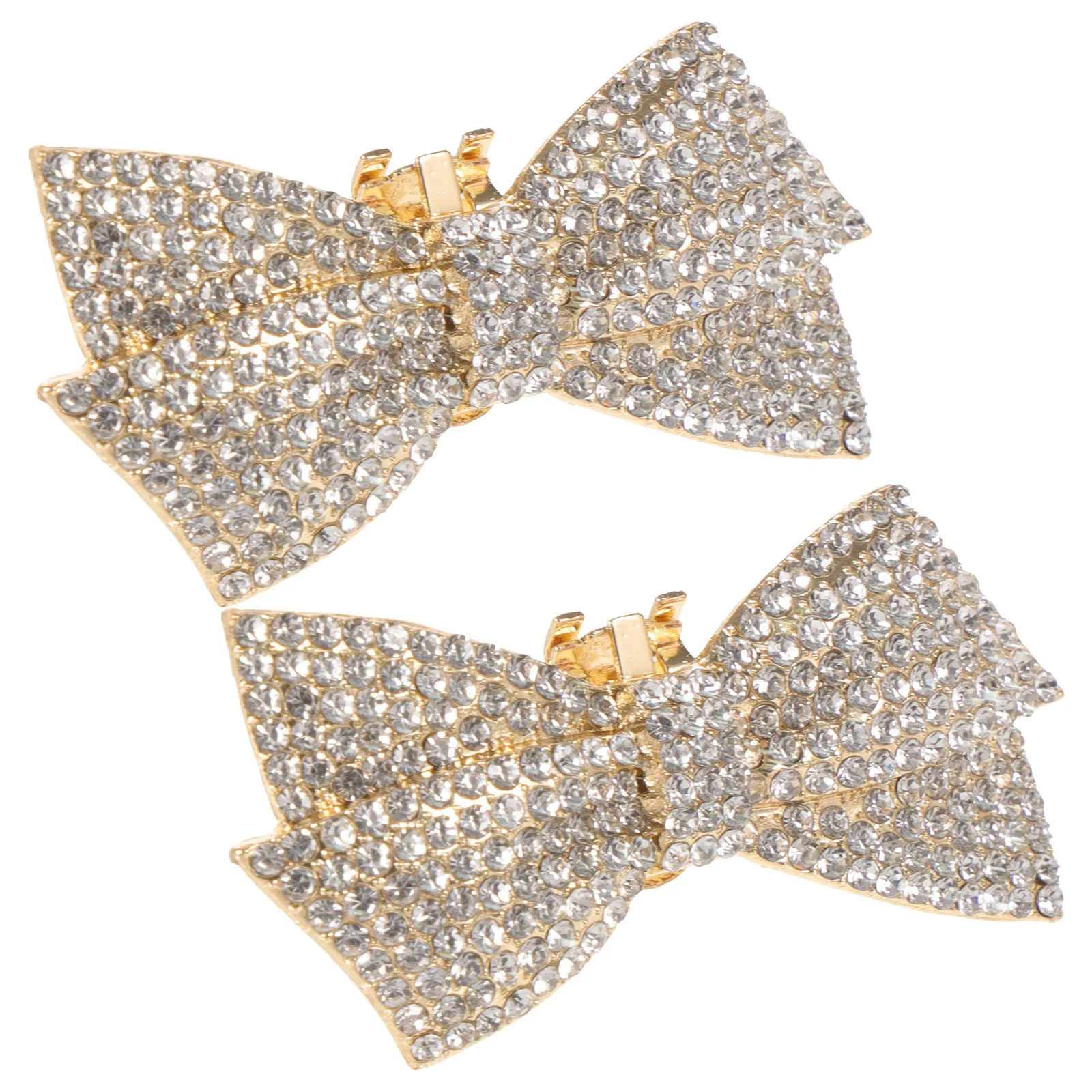 

2pcs Bow Clips Sparkling Rhinestone Shoe Accessories For Women Bridal Wedding Pumps Heels Decorative Shoe Jewelry Charms