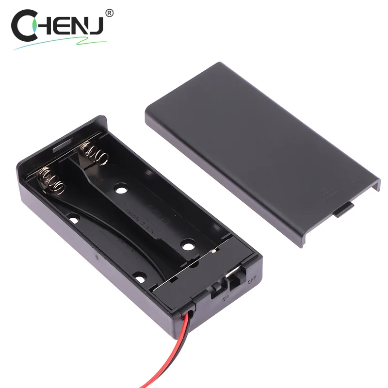 2Slot AA Battery Case 3.7V AA Battery Holder AA Box AA Battery Storage Case With Switch 18650 AA Battery Compartment With Switch