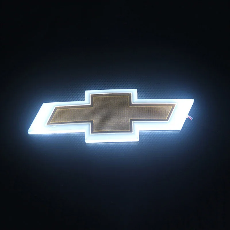 Car Emblem for Chevrolet Cruze Malibu Cavalier Monza Sail Trax Equinox Captiva Lacetti Orlando Trunk LED Light Badge Sticker