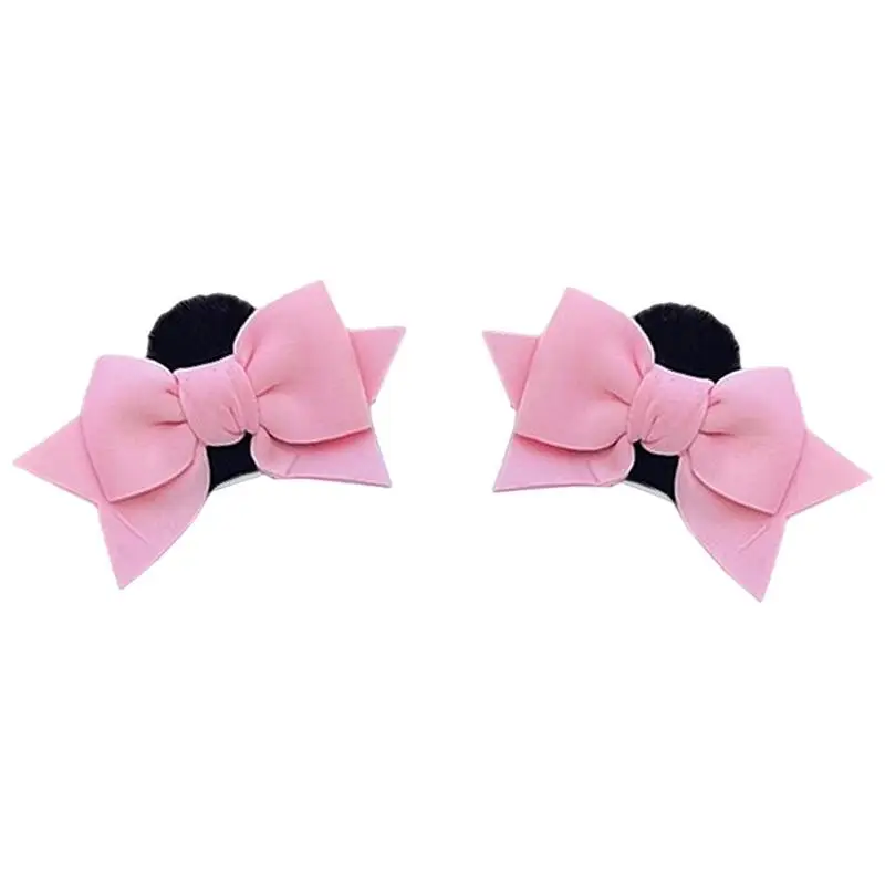 Ears For Motorcycle Hat Motorcycle Hat Decor 3D Cat Ears Hat Decoration Fashion Bow Cycling Hat Charm 2 Pcs Safety Hat