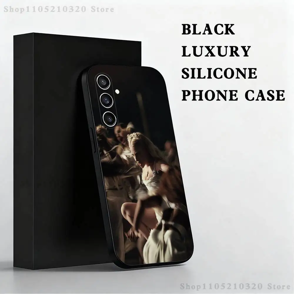 حافظة هاتف L-LADY G-GAGA MAYHEM لهاتف سامسونج S 25,24,23,22,30,21,10,9,Ultra,Plus,Lite,FE,4,5G حافظة ناعمة سوداء