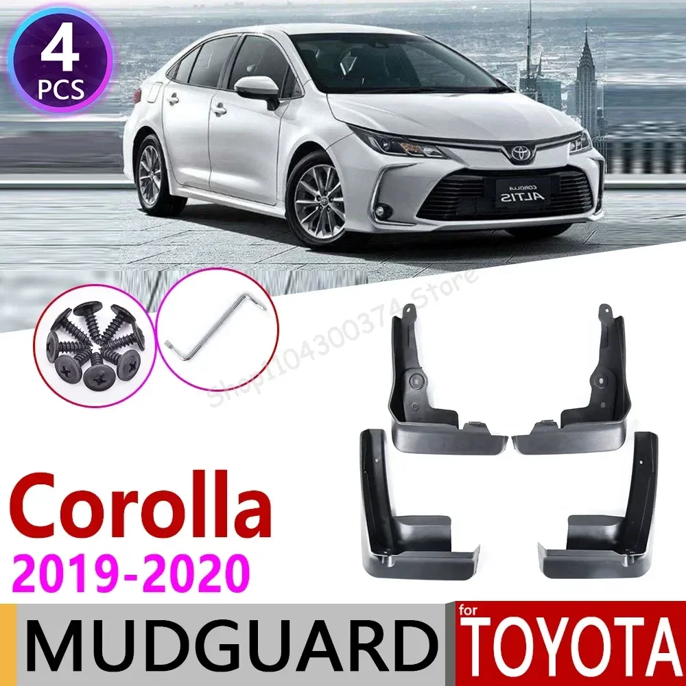 for Toyota Corolla Altis E210 Sedan Saloon 2019~2020 Front Rear Mudflap Fender Mudguards Mud Flaps Guard Splash Flap Accessories