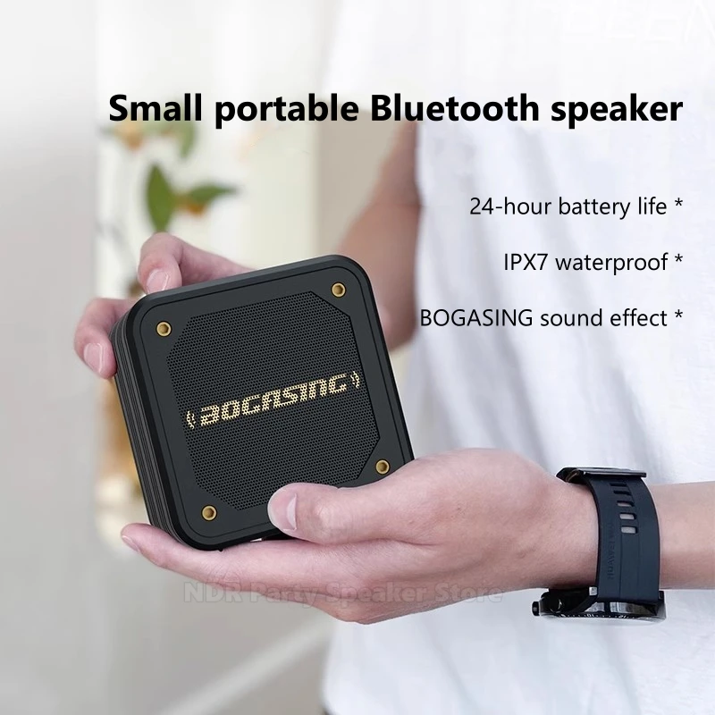 Type C Charger Hi Fi Sound Super Bass Outdoor Wireless IPX7 Waterproof Pocket Speaker Bathroom Loud Speaker 24-hour Battery Life