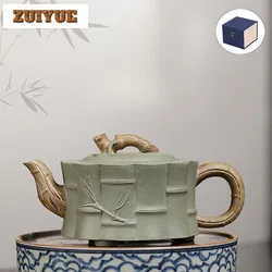 360ml Elegant Yixing Purple Clay Teapot Handmade Pot Raw Ore Bean Green Mud Tea Maker Kettle With Infuser Chinese Zisha Tea Set