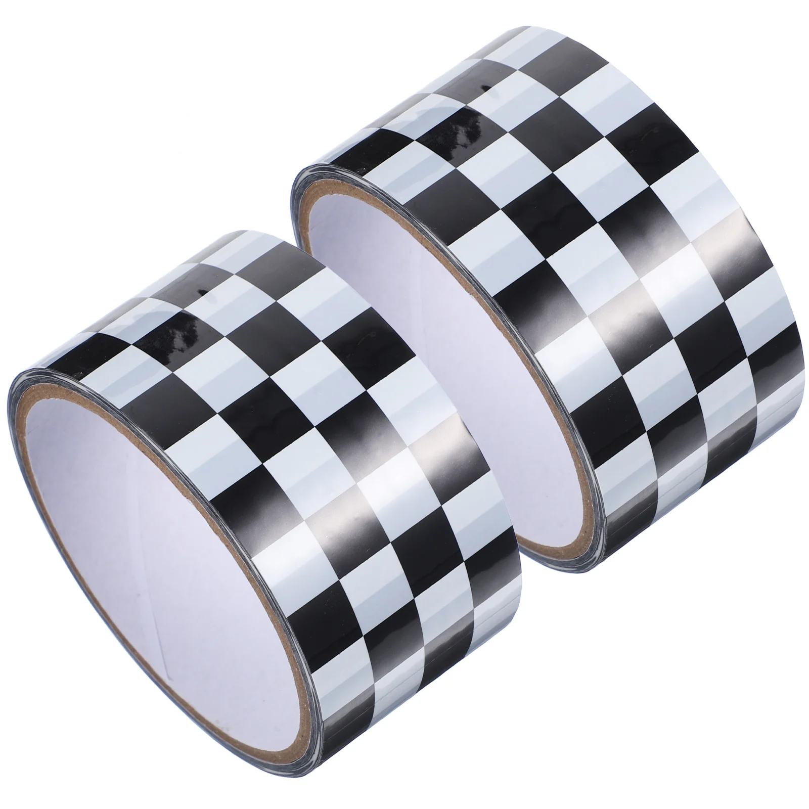 2 Rolls Checkered Pattern Packing Multi-Function Carton Sealing Tape For Gift Wrapping Bulletin Board Border Heavy Duty Adhesive
