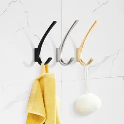 SARIHOSY Wall Hooks Black Gold and Silver Hooks Bathroom Home Storage Towel Hook Hanger Bathroom Accessories Home Decoration