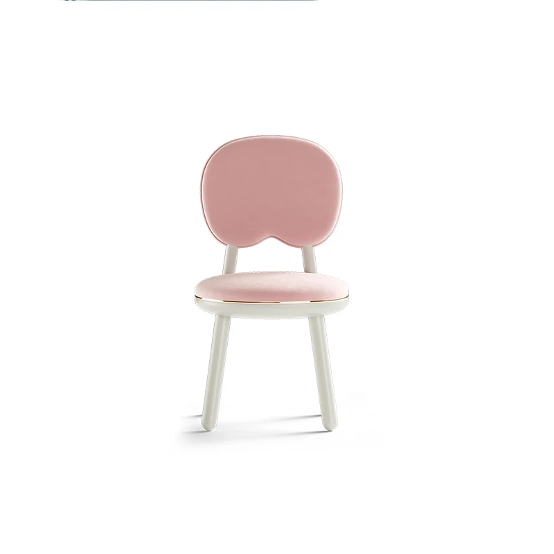 zq  Italian Minimalist Children's Room Writing Chair Master Bedroom Dressing Table Matching Personality Make-up Chair