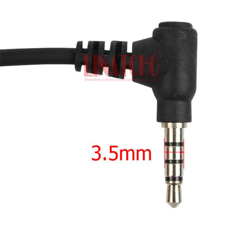 Mikrofon na szyję Heavy Duty PTT FT-250R VX-10 VX-110 do radiotelefonów, interkomów, słuchawka z wtyczką 3.5mm