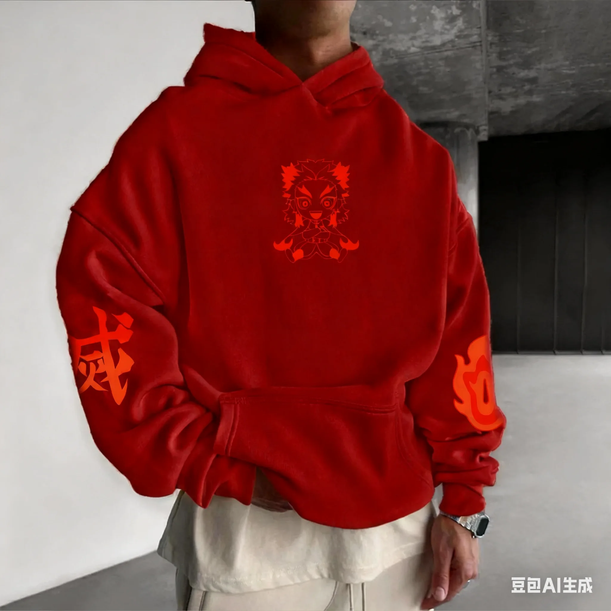 Top primaverile e autunnale stampato in 3D, felpa con cappuccio retrò serie anime giapponesi Y2K di Halloween per uomini, donne, adulti e bambini