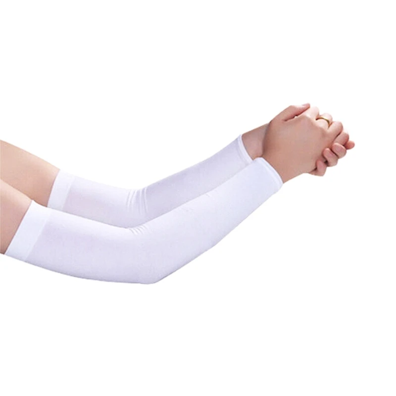 Adult Teens Summer Thin Oversleeves Women Men Heat Transfer Printing Arm Sleeves Outdoor Driving Long Protective Arm Sleeves