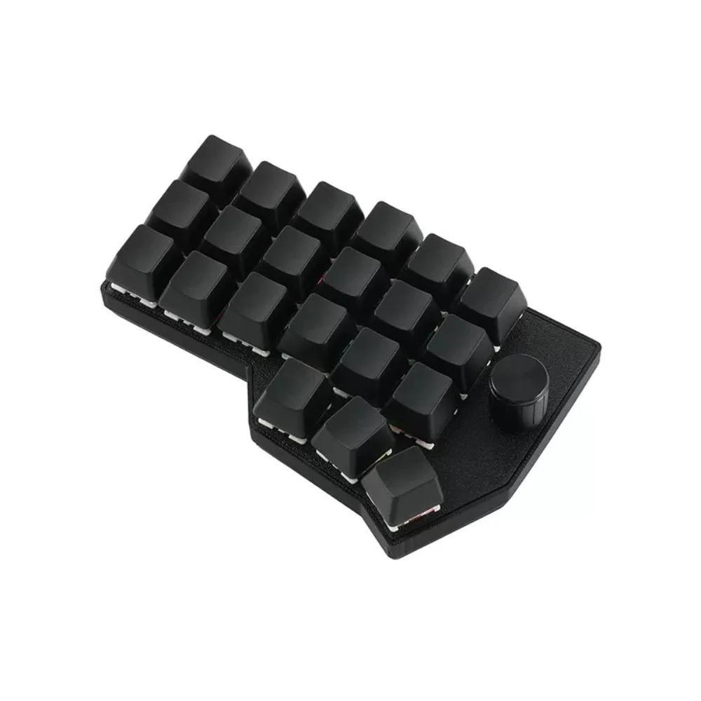 Similar Corne KEYSILK Split Keyboard 3x6 Custom Dual Knob Wireless Bluetooth Keyboard HotSwap Left Hand 3-Mode RGB Game Keyboard