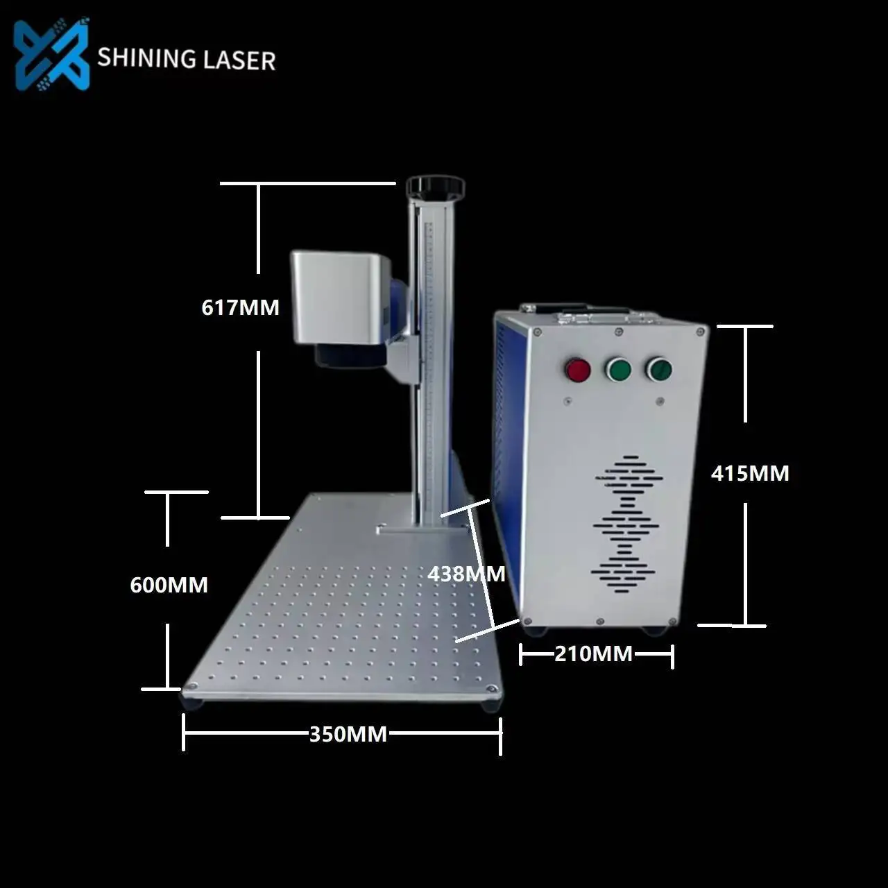 50W 100W Split Fiber Laser Marking For Plastics Steel Aluminum-Mobile/Computer Version MOPA Color Engraving Hine