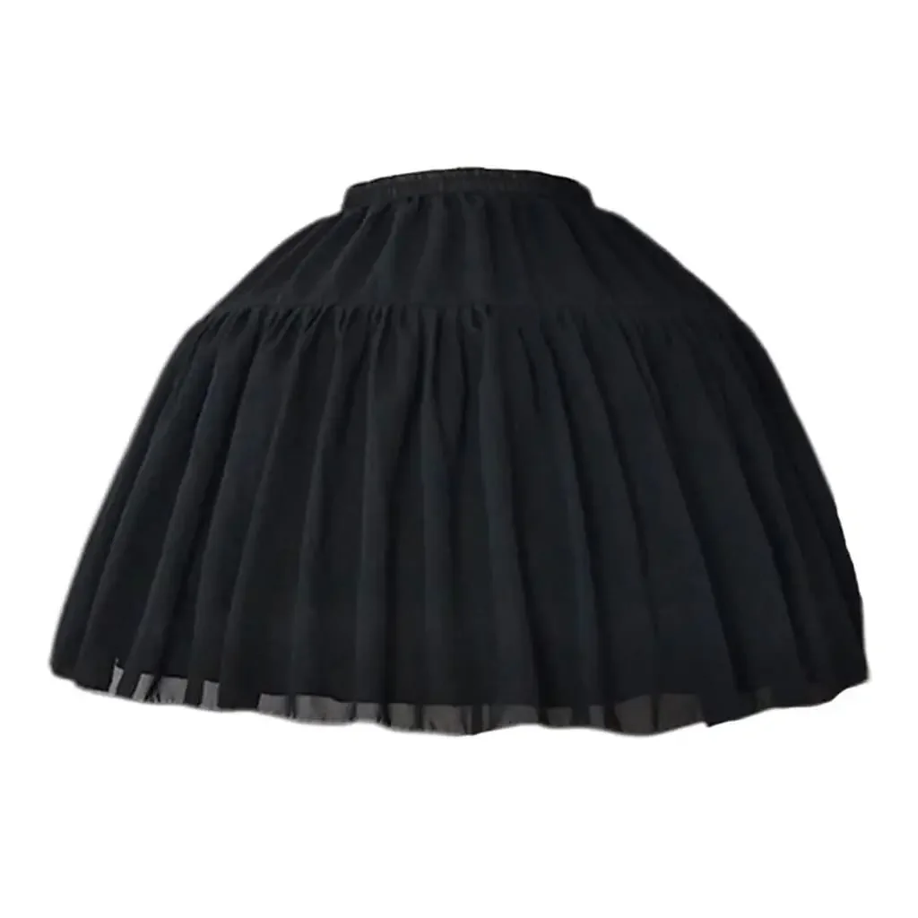 Cosplay Fish-bone Short Lolita Carmen Slip Liner Cute Girls Adjustable Petticoat 2023