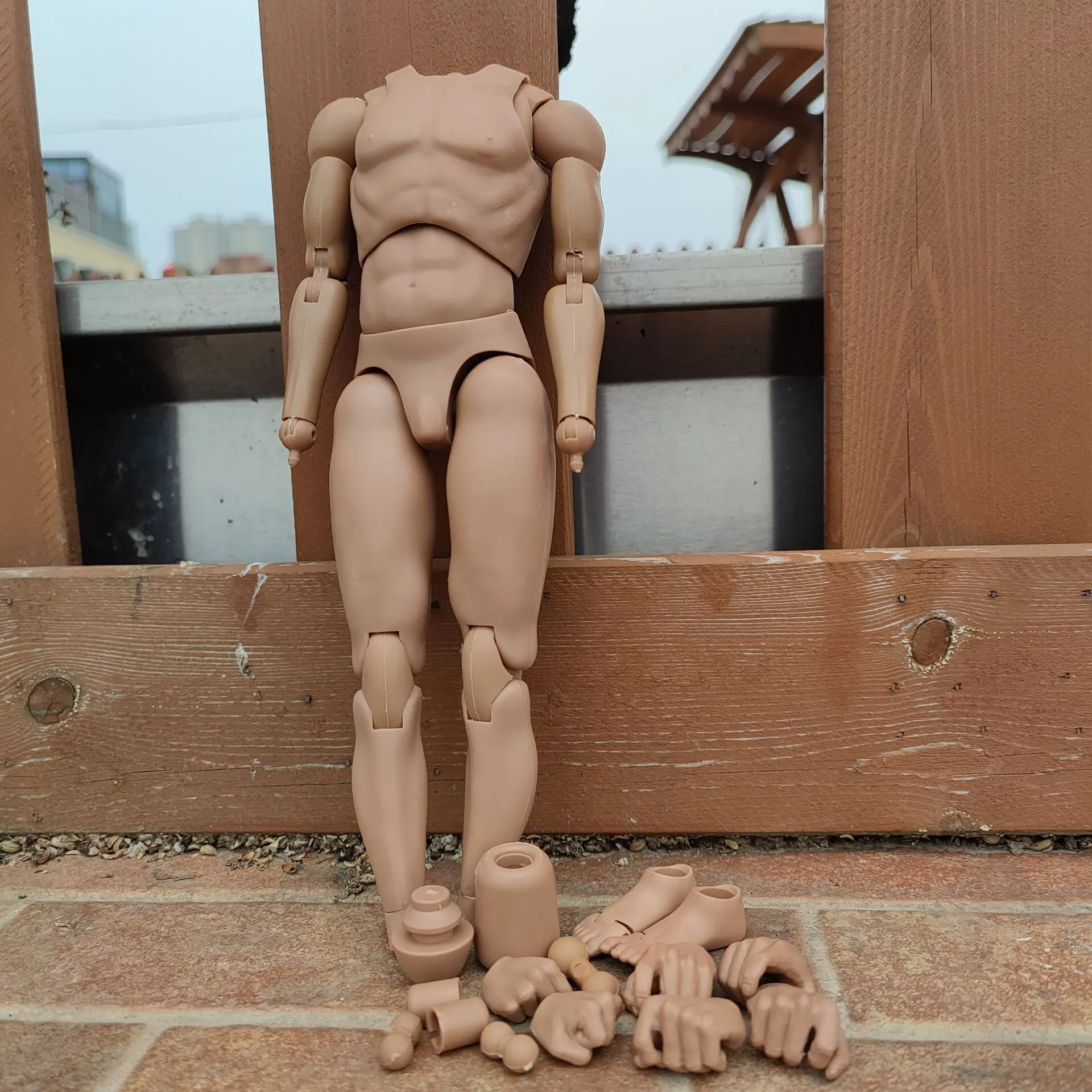 Figura de acción de cuerpo masculino a escala 1/6, cuerpo de V1-N de hombro estrecho apto para la serie A Man Headsculpt modelo escultura de cabeza coleccionable