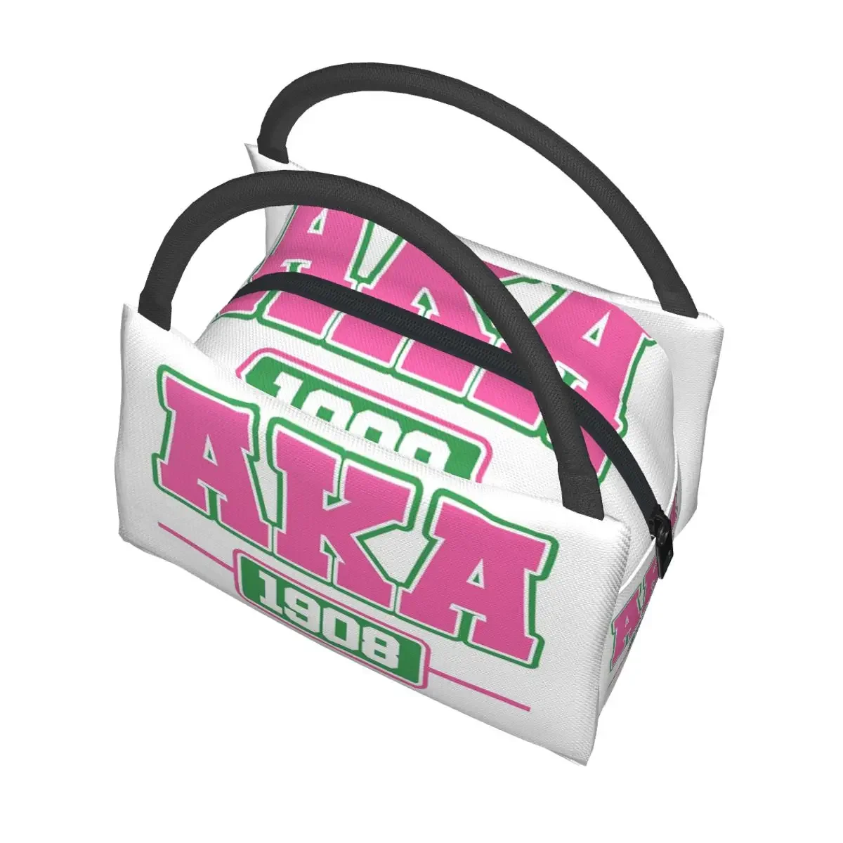 AKA Sorority Insulated Lunch Bag for School Picnic Storage Food Boxes Portable Container Cooler Thermal Lunch Box Tote