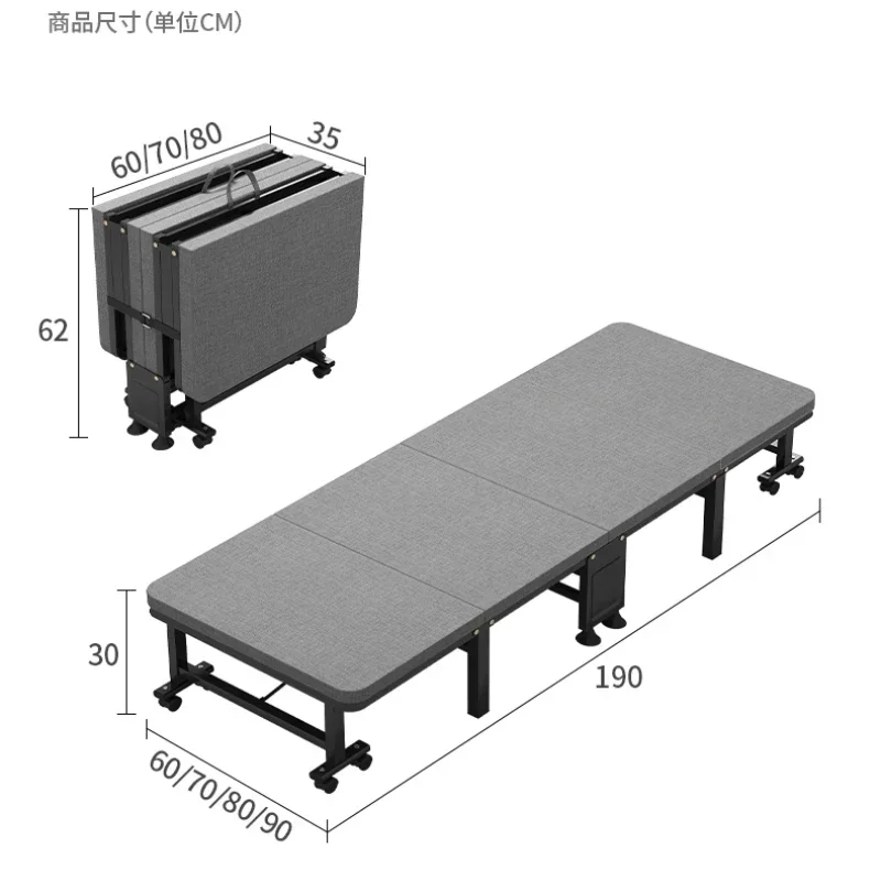 Draagbaar opklapbed Lunchpauze Multifunctionele stapelbedden Regels Frames Slapen Volwassenen Ongebruikelijk ziekenhuis Mueble Cama Family Loft