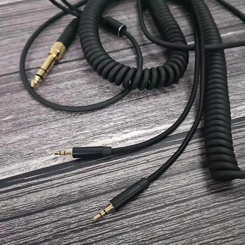 Q1W2 كابل طويل الأمد 3.5 مم إلى 2 × 2.5 مم لـ SolRepublic MasterTracks HDV8 V10