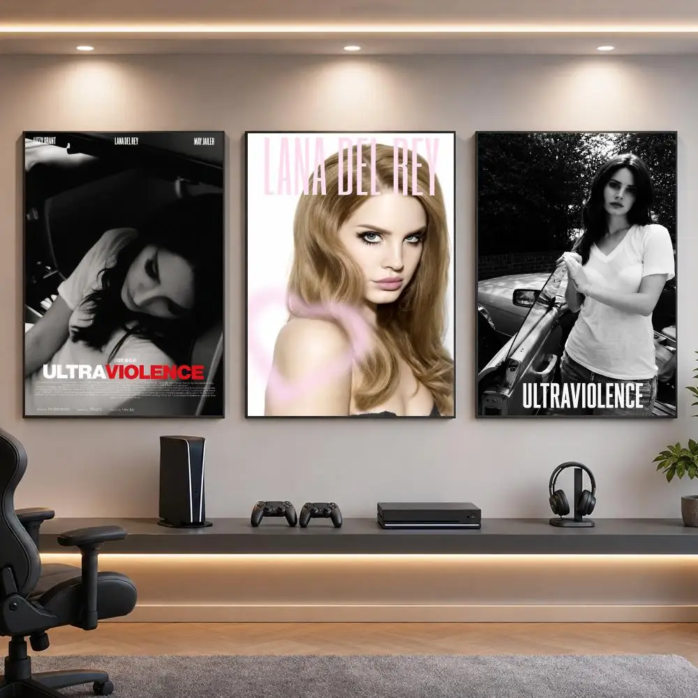 Singer L-Lana Del Rey Dream Pop Poster HD Removable Wall Art Gift Bedroom Lounge Dorm Office Gaming Cafe Bars
