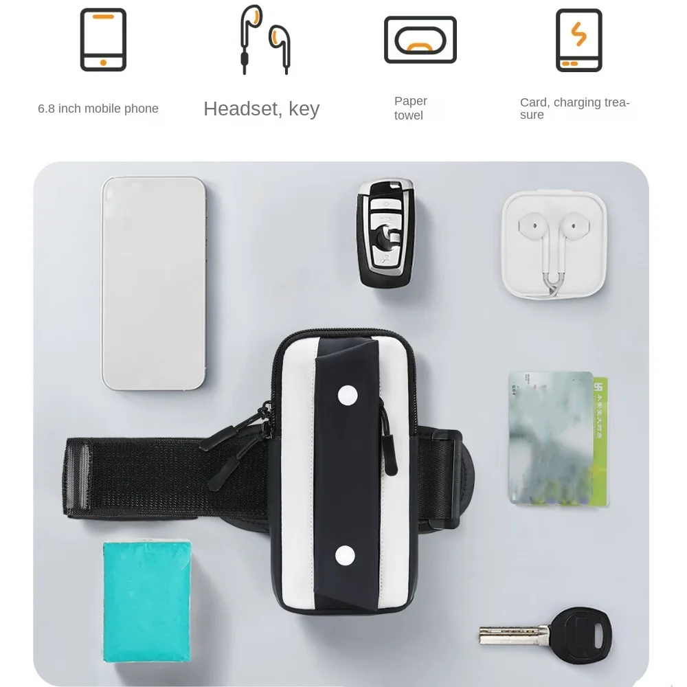 غطاء حافظة للجري حقيبة هاتف واقية مقاومة للماء حقيبة هاتف للمعصم لمنع السقوط حقيبة ذراع رياضية مقاومة للصدمات ملحقات الهاتف