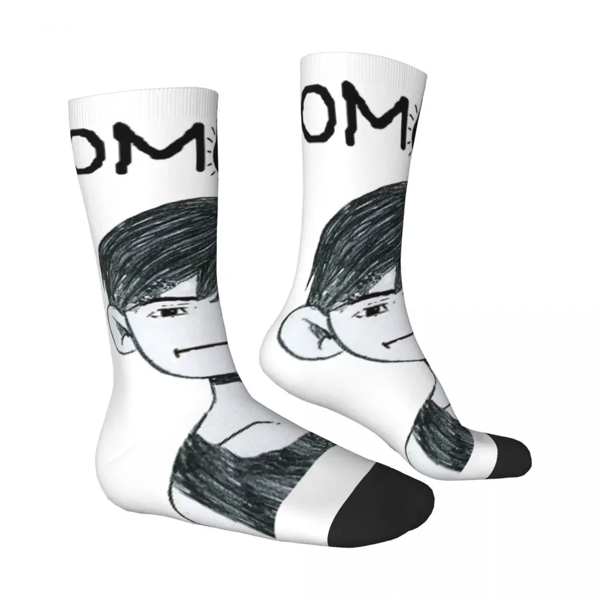 Omori merch ถุงเท้าขี่จักรยานสำหรับทุกเพศถุงเท้ามีความสุขสไตล์ถนนถุงเท้าบ้า