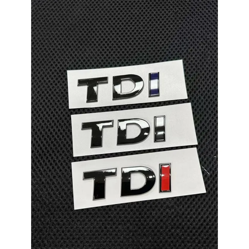 3D ABS TDI Letters Rear Trunk Emblem Badge Sticker Decals for VW Golf JETTA POLO New Style Car Styling Accessories