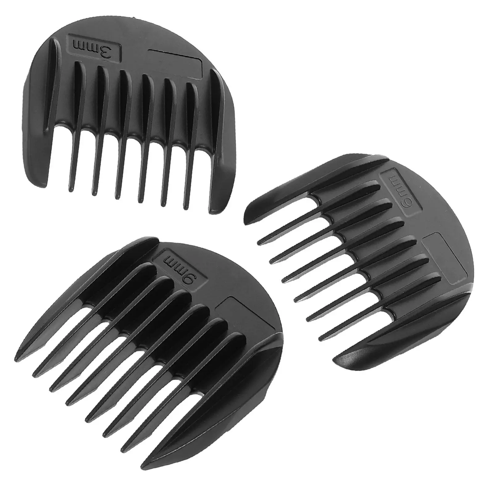 

3Pcs Hair Clipper Limiting Combs Compatible Fc5908 Fc5909 Adjustable Cutting Guides Replacement Black Hair Clipper Guards