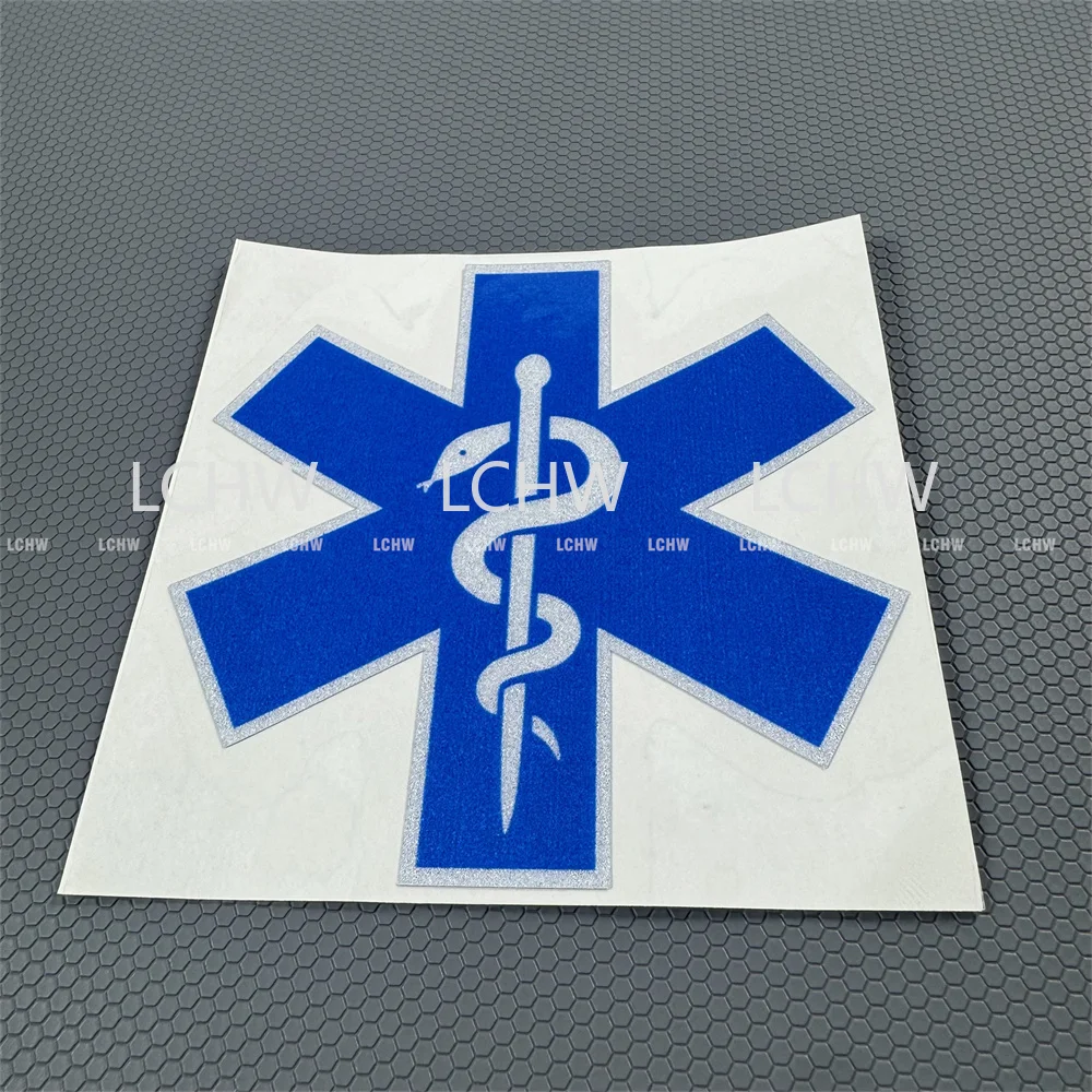 Star Of Life EMT Car Decal Paramedic First Responder Medical Symbol Sticker For Car Truck Motorcycle Window