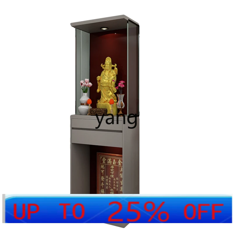 LMM Modern Shrine Cabinet Serving Table New Chinese Vertical Cabinet Statue Serving Shrine