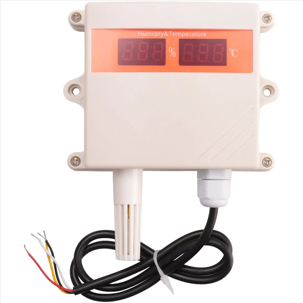 A49T RS485 Temperature and Humidity Sensor Waterproof Digital Air Temperature and Humidity Transmitter LED Display (C)