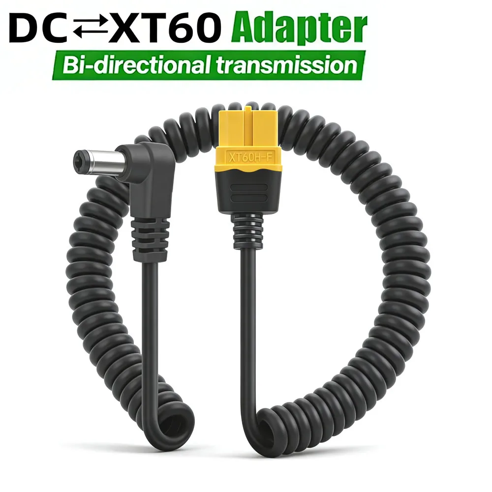 XT60 to DC 5.5 X 2.5/2.1mm Connector Power Cord DC to XT60 Female Male Charger Adapter Cable for UAV Soldering Iron More