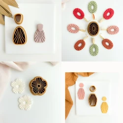 Embossed Clay Cutter | Quilted Rhombus Polymer Clay Cutter Set | Polymer Clay Tools | Jewellery Tools | Clay Tools| Earring Maki