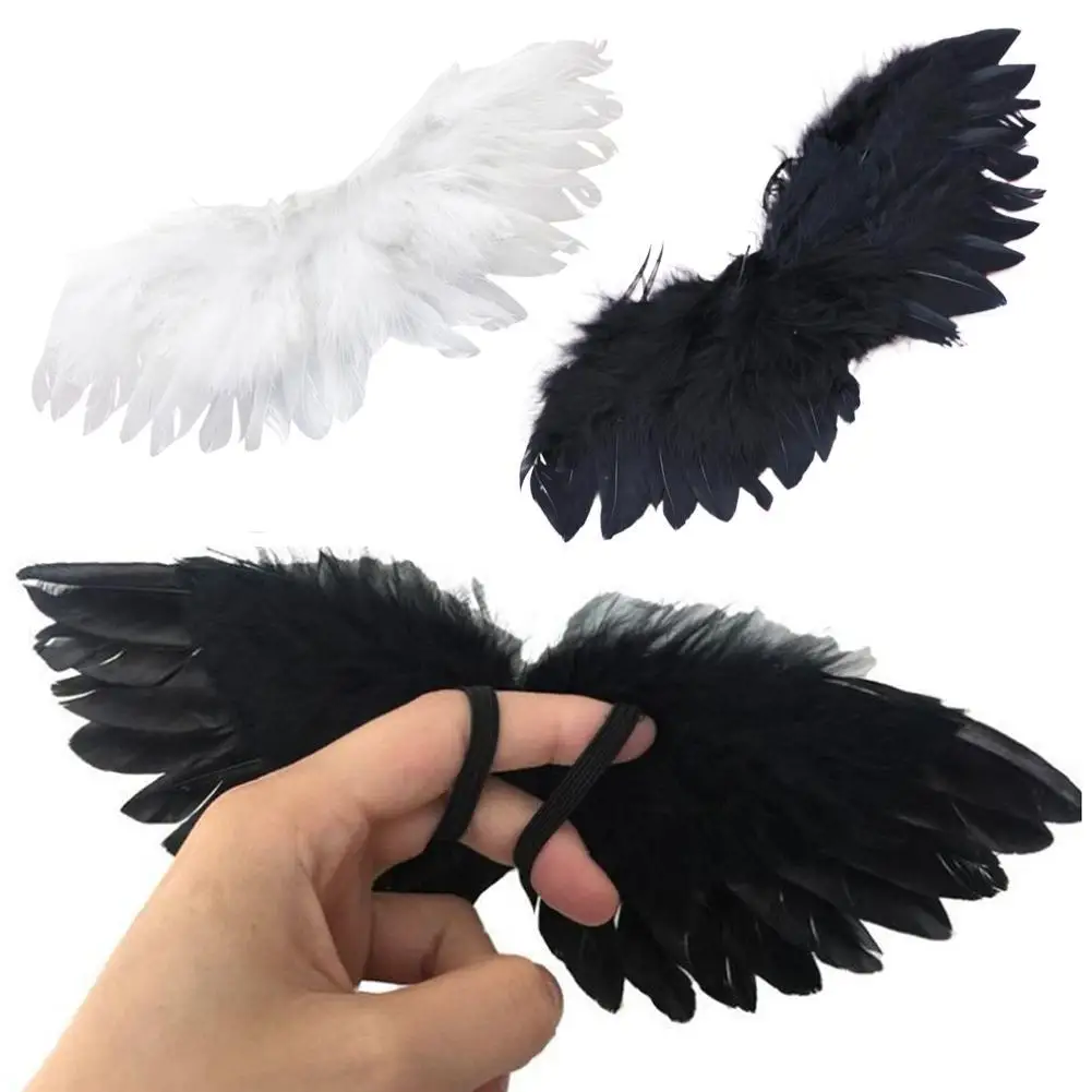 Ala de juguete de 15-20cm para muñeco de algodón de Ángel pequeño, ala de cuerda elástica para juguetes y accesorios para niños