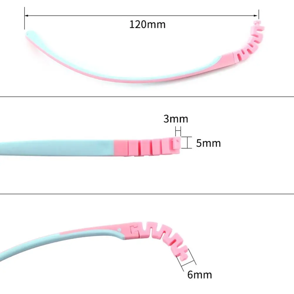 نظارات قدمين للأطفال مضادة للانزلاق ، إكسسوارات نظارات ، استبدال ذراع ، إطار نظارات