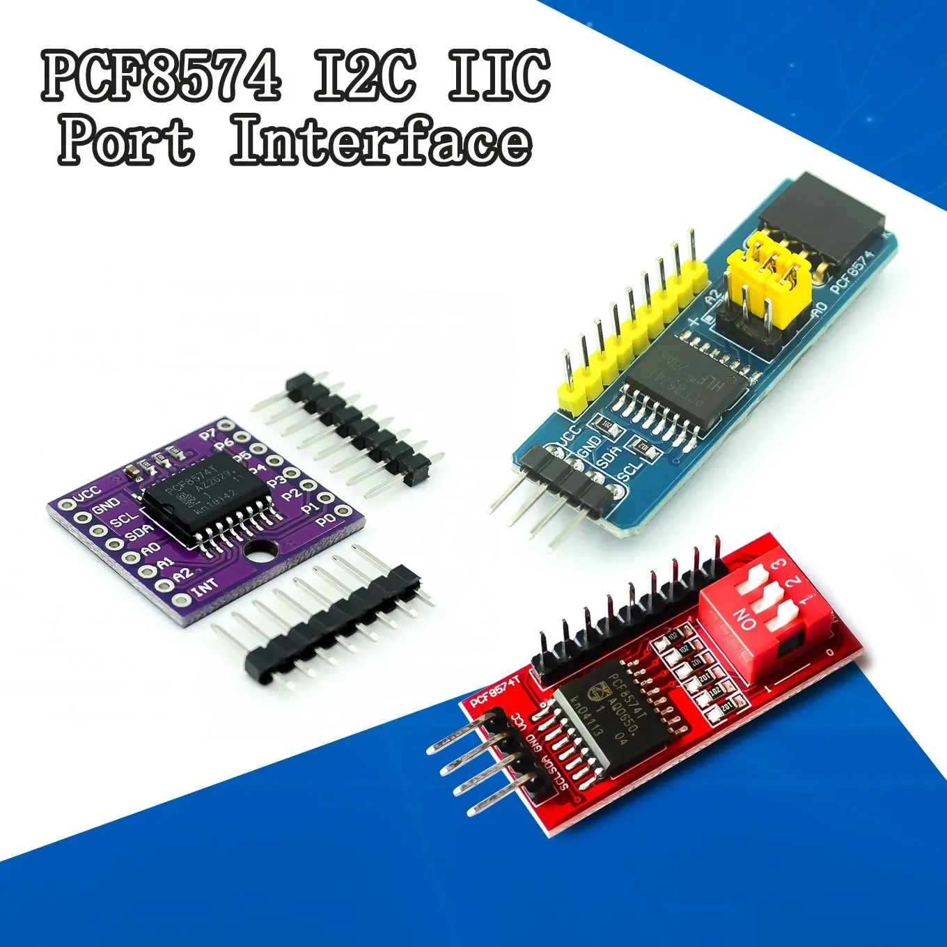 PCF8574 PCF8574T I/O For I2C IIC Port Interface Support Cascading Extended Module For Arduino Expansion Board High Low Level