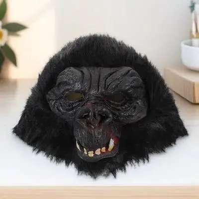 

1pc Gorilla Mask Latex Lifelike Animal Design Funny Party Prop For Halloween Carnival Cosplay Masquerade Festival Outdoor