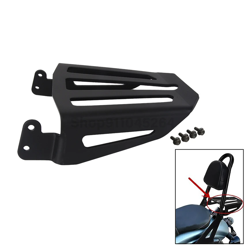 Motorcycle Black Steel Rear Backrest Sissy Bar Luggage Rack For Yamaha Star Bolt XVS950 XV950 XVS XV 950 2014-2017