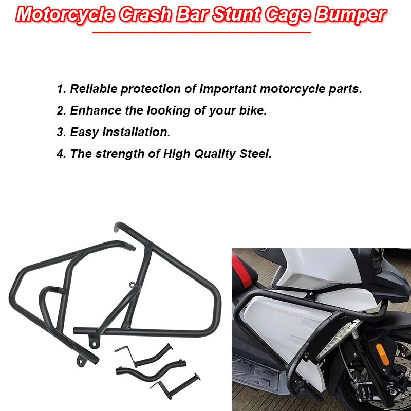 C400X New Motorcycle Crash Bar Hignway Engine Guard Stunt Cage Bumper Front Side Frame Protector For BMW C 400X C400 X 2019-2023