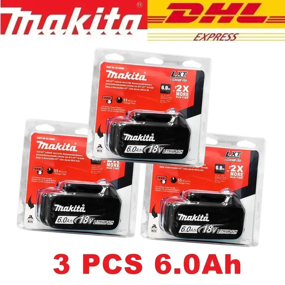 

Original Makita 18V 6.0Ah Rechargeable Battery ,For Makita BL1840B BL1850 BL1850B battery Suitable for Pastoral Tool DTW700
