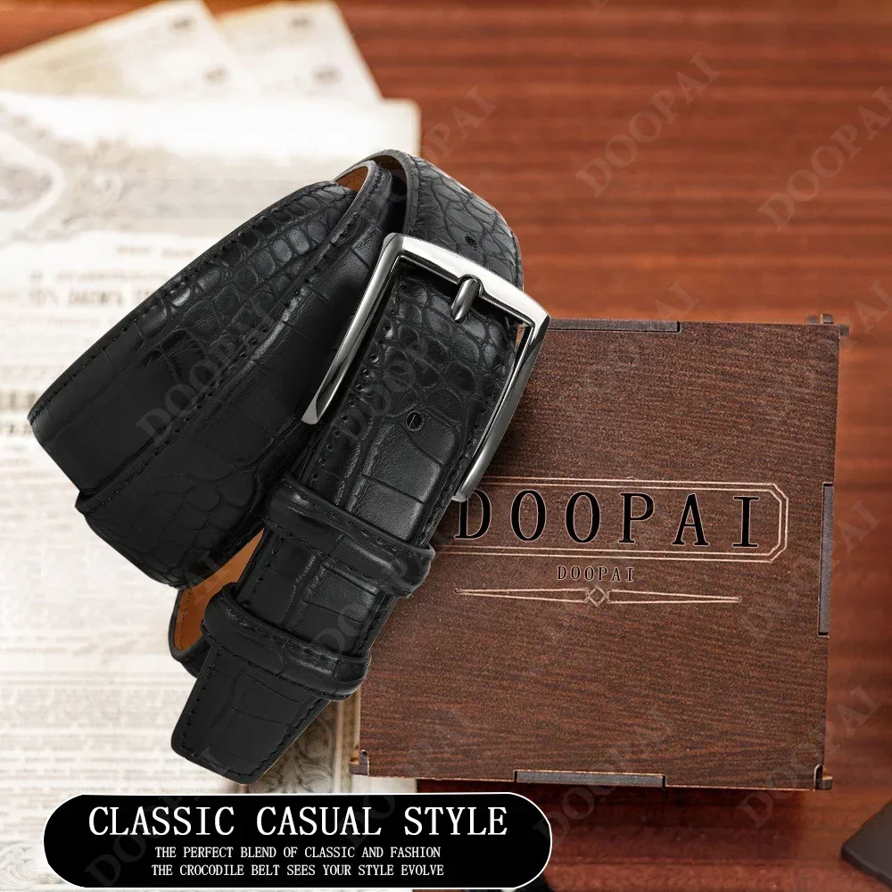 Men Top Quality PU Luxury Leather Waist Strap Black Male Automatic Buckle Jeans Belts for Men