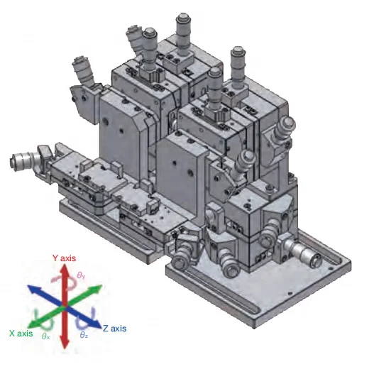 Manual 12-axis (6-axis) Optical Fiber Alignment Stage Unit